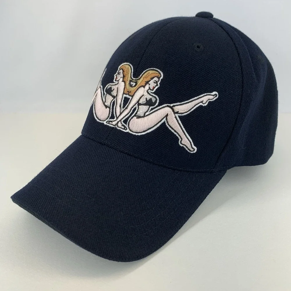 DECKY DCI Collectibles Black Hat with Girls Adjustable OSFM Acrylic Baseball Cap